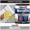 Zinsser WaterTite Bright White Smooth Water-Based Acrylic Copolymer Waterproofing Paint 1 qt.