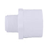Charlotte Pipe Schedule 40 3/4 in. MPT x 1 in. Dia. Slip PVC Pipe Adapter (Pack of 25)