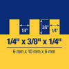 QEP 9 in. W X 4 in. L Steel Square Notched Trowel