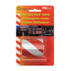 Trim Brite Red and White Rectangle Self-Adhesive Barrier Caution Reflective Tape 24 W x 2 L in.