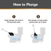 Korky Beehive Max Toilet Plunger with Holder 16 in. L X 6 in. D (Pack of 4)