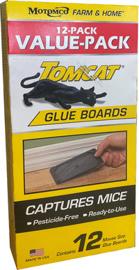 Tomcat Value Pack Mouse Glue Boards 12 pk Ready to Use Pesticide Free Rodent Control Traps - Open Box