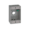 Sigma Engineered Solutions New Work 18.3 cu in Rectangle Metallic 1 gang Weatherproof Box Gray