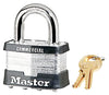 Master Lock 1-1/2 in. H x 7/8 in. W x 2 in. L Steel Double Locking Padlock 6 pk Keyed Alike (Pack of 6)