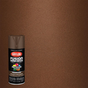Krylon K02767007 12 Oz Dark Copper Metallic Fusion All-In-One Spray Paint (Pack of 6)