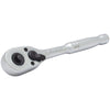 Stanley 1/4 in. drive SAE Quick Release Pear Head Ratchet 72 teeth