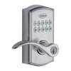 Kwikset SmartCode 955 Satin Chrome Metal Electronic Touch Pad Entry Lever