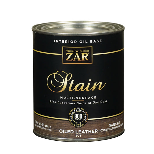 ZAR Semi-Transparent Oiled Leather Oil-Based Wood Stain 1 qt. (Pack of 4)