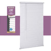 Living Accents Vinyl 1 in. Mini-Blinds 29 in. W X 72 in. H White Cordless - Open Box