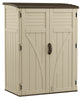 Suncast 4 ft. x 2 ft. Resin Vertical Pent Storage Shed with Floor Kit
