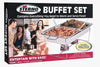 Sterno 20.88 in. W X 3.25 in. L Buffet Set Silver 8 pc