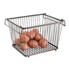 iDesign York Lyra 12.3 in. L X 10.7 in. W X 8.5 in. H Brown Wire Basket