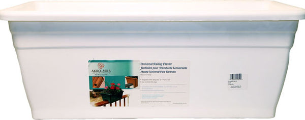 Deck Rail Plastic Box Planter
