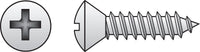 Hillman No. 14 in. X 1 in. L Phillips Oval Head Sheet Metal Screws 100 pk