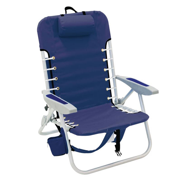 Rio Brands 4-Position Assorted Beach Backpack Chair (Pack of 4)