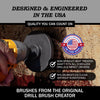 Drillbrush 4 in. W Ultra Bristle Metal Handle Drill Brush Set