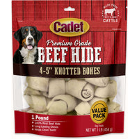 Gourmet Dog Treats, Rawhide Bone, 4-5-In., 1-Lb.