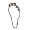 iDesign Silver Steel Shower Curtain Rings (Pack of 6)
