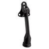 National Hardware Zinc Matte Black Kick-Down Door Holder Mounts to wall 1.63 in. (Pack of 5)