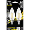 LED B10 E12 SW 40W 2PK