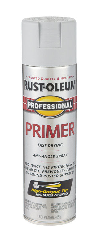Rust-Oleum Professional Flat Gray Primer Spray 15 oz.