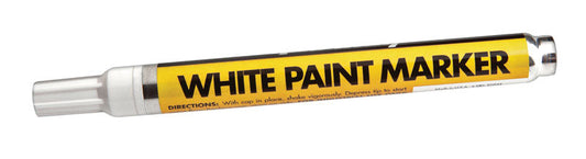 Forney White Valve Tip Paint Marker 1 pk