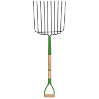 John Deere 10 Tine Steel Ensilage Fork 30 in. Wood Handle