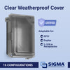 Sigma Engineered Solutions Rectangle Plastic 1 gang 5.98 in. H X 4.02 in. W Weatherproof Cover (Pack of 6)