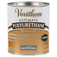 Varathane Semi-Gloss Clear Oil-Based Polyurethane 1 qt.