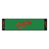 MLB - Baltimore Orioles Script Putting Green Mat - 1.5ft. x 6ft.