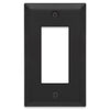 Amerelle Century Matte Black 1 gang Stamped Steel Decorator Wall Plate 1 pk