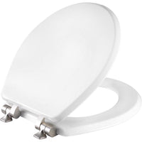Mayfair Slow Close Round White Molded Wood Toilet Seat