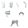 Architectural Mailboxes Brushed Nickel Steel Clockwise Mailbox Lock