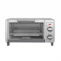 Black+Decker Stainless Steel Silver Toaster Oven 9.17 in. H X 11.97 in. W X 17.32 in. D