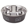 Proselect Espresso Stainless Steel 15 oz Pet Bowl For Dogs (Pack of 6)