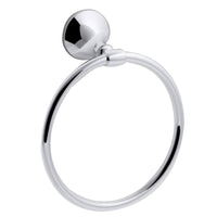 Kohler Elliston Polished Chrome Silver Towel Ring Metal - Deal of The Week