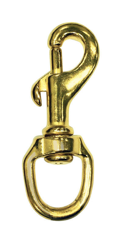 Baron 3/4 in. D X 3-3/8 in. L Polished Bronze Bolt Snap 16 lb