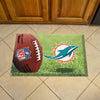 NFL - Miami Dolphins Rubber Scraper Door Mat