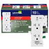 Leviton Lever Edge 20 amps 125 V White Outlet 5-20R 10 pk - Deal of The Week