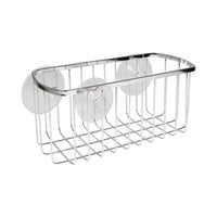 iDesign 4  H X 9 in. W X 4 in. L Chrome Silver Shower Basket