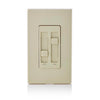 Leviton Decora SureSlide Ivory Fan/LED Dimmer Slide Switch 1 pk