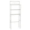 Zenna Home 64.6 in. H X 23.6 in. W X 10.37 in. L Satin Nickel Silver Space Saver