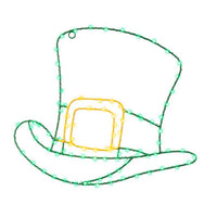 Celebrations Shamrock Hat Silhouette Window Decor Metal 1 pk