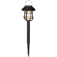 Living Accents Black Solar Powered 0.06 W LED Pathway Light 1 pk (Pack of 12)