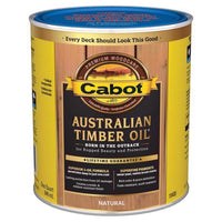 Cabot Transparent 19400 Natural Oil-Based Australian Timber Oil 1 Qt. (Pack Of 4)