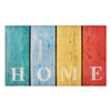 Multy Home 2.5 ft. L X 1.5 ft. W Multicolored Home Cape Cod design Polyester/Rubber Door Mat