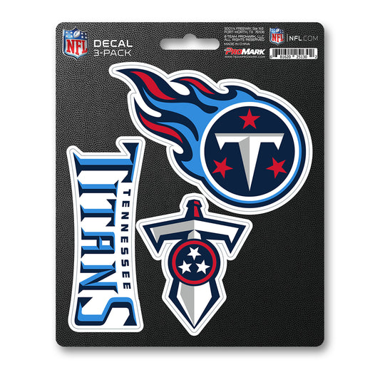 NFL - Tennessee Titans 3 Piece Decal Sticker Set