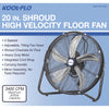 KOOL-FLO 23.2 in. H X 20 in. D 3 speed High Velocity Fan