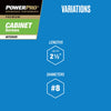 Hillman Power Pro No. 8  x 2-1/2 in. L Star Cabinet Screws 1 lb.