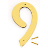 NUMBER HOUSE 4"S BRASS#9